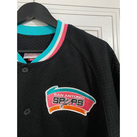 San Antonio Spurs Throwback Basketball Warmup Jersey Size M - Picture 2 of 7